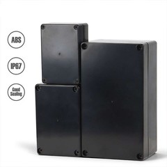 Waterproof Black Plastic Project Enclosure DIY Electrical Junction Box Dustproof