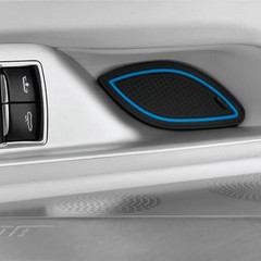 Premium Non-Slip Cup Holder Inserts, Center Console & Door Pocket
