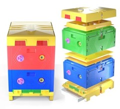 BeeHive Plastic Langstroth Size – 2 layers INSULATED Plastic (OPEN BOX)