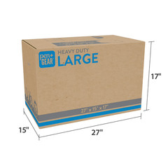(10 pack) Pen+Gear Large Heavy Duty Kraft Moving Boxes, 27L x 15W x 17H