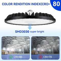 10Pack 200W UFO Led High Bay Light Warehouse Factory Commercial Industrial Light