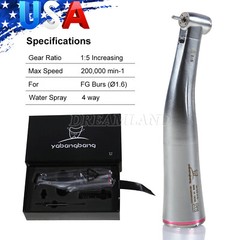 Dental 1:5 LED Contra Angle Increasing Handpiece Fit KaVo NSK Electric Motor USA