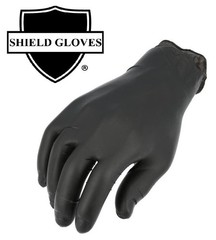 1000 Pieces, Finger-Textured Black Nitrile Powder-Free Gloves X-Small 5 MIL