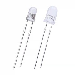 100pc 3mm 5mm LED Light Blue Red Green White Yellow Purple Orange Light DIY Kit