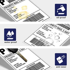 4″x6″ Direct Thermal Shipping Labels for Zebra&Rollo Printers Fanfold and Rolls