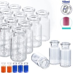 3000pcs 10ml 20mm Sample Vials Crimp Top Glass Bottle HPLC Beveled Edge Top ASTM