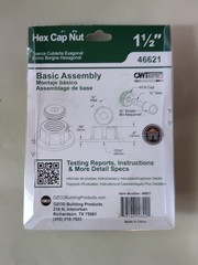 Ozco 1-1/2 in. Aluminum Hex Cap Nut (4-Pack) 46621