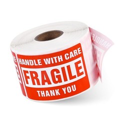 2″x3″ 3″x5″ Fragile Stickers Handle With Care Warning Fragile Labels 500/Roll
