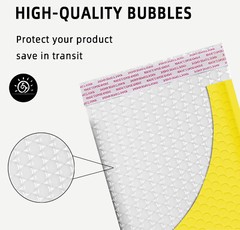 #2 8.5×12 (8.5×11) Poly Bubble Mailer Padded Envelope Yellow Color 5-1000 Pieces
