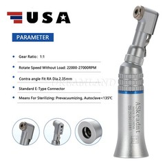 NSK Style Dental Push / Latch Head Contra Angle Handpiece Slow Low Speed EX203