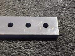 Box Blade 19.5-inch Ripper Shank 4 Hole Box Scraper Shank, Gray
