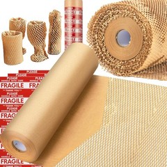 Honeycomb Packing Paper Eco Friendly Moving Supplies Recyclable Honeycomb Roll
