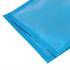 100pc Matte Clear & Blue Mylar Zip Lock Bags w/ Hang Hole 12x20cm 4.75×7.75in