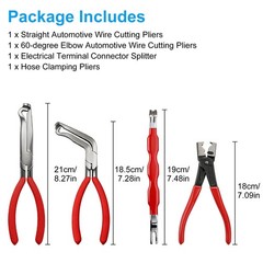 4PCS Electrical Disconnect Plier Set Automotive Connector Separator Removal Tool