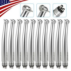 10pcs SANDENT NSK PANA MAX Style Dental High Speed Handpiece Push Button 4 Hole