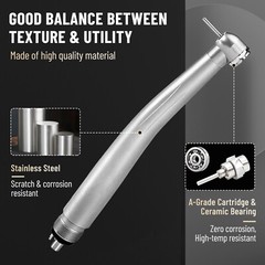 10 Packs NSK Style Dental High Speed Handpiece Push Button 4Hole Air Turbine USA