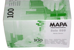 Mapa Solo 999 Chemical Resistant Nitrile Gloves 4 mil Chlorinated Medium 100pk