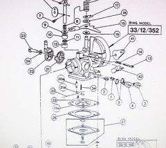 BS52Y Carburetor Repair Kit – BING 33/12/288 OEM Wacker Neuson part 5000037762