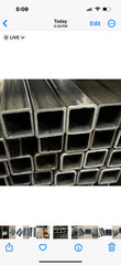 SQUARE STEEL TUBE, 1.25″ x 1.25″ x 1/8″ x 12″ long – 4 pieces