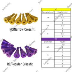5Pcs Healing Abutment Cap RC NC Titanium Fit Straumann ITI Regular Narrow Cross