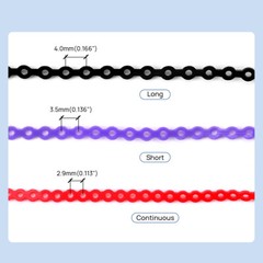 Dental Orthodontic Elastic Rubber Power Chain Braces Bands Short/Long/Continue