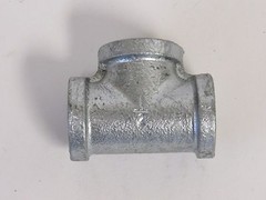 New 6″ Galvanized Steel Straight Tee 6″ X 6″ X 6″ FNPT Thread