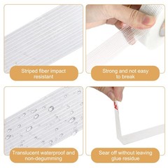 10 Rolls Filament Reinforced Strapping Fiberglass Tape 5.9 mil – 1 in. x 60 yds