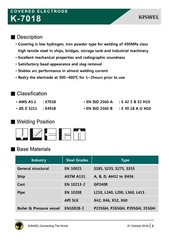 E7018 1/8″ 3/32″ 5/32″ Kiswel Premium Arc Welding Electrode 10 / 20 / 30 LB