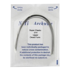100pcs Dental Orthodontic Arch Wire Niti Stainless Steel Round Rectangular Ovoid