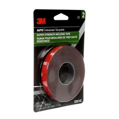 3M Super-Strength Molding Tape, 1/2 in x 15 ft, High Strength Double-Sided Adhes