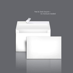 White Invitation Paper Envelope A4 4.25″x6.25″ Self Seal for 4×6 Card Photo 50PK