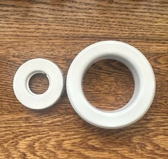 BOX OF 100! Tyco Style 20 Recessed Escutcheon White 1/2 in. Sprinkler 567054010