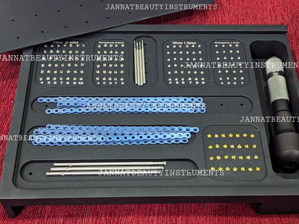 Dental Maxillofacial 2.0/1.5 Mini Micro Titanium Plates & Screw System