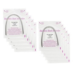 Dental Orthodontic Arch Wires Niti Stainless Steel Ovoid Natural Form 100pcs U/L