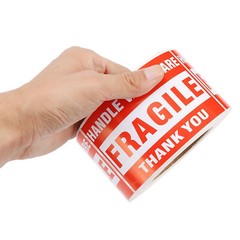 3″ x 5″ Fragile Handle With Care Thank You Labels Adhesive Stickers 500 Per Roll