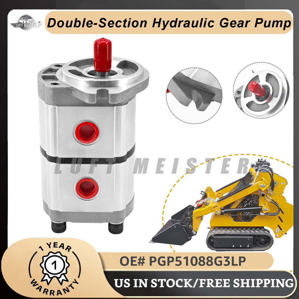 PGP51088G3LP For AGT Hydraulic Pump Two-Section for Skid Steer Loader KTT23 New