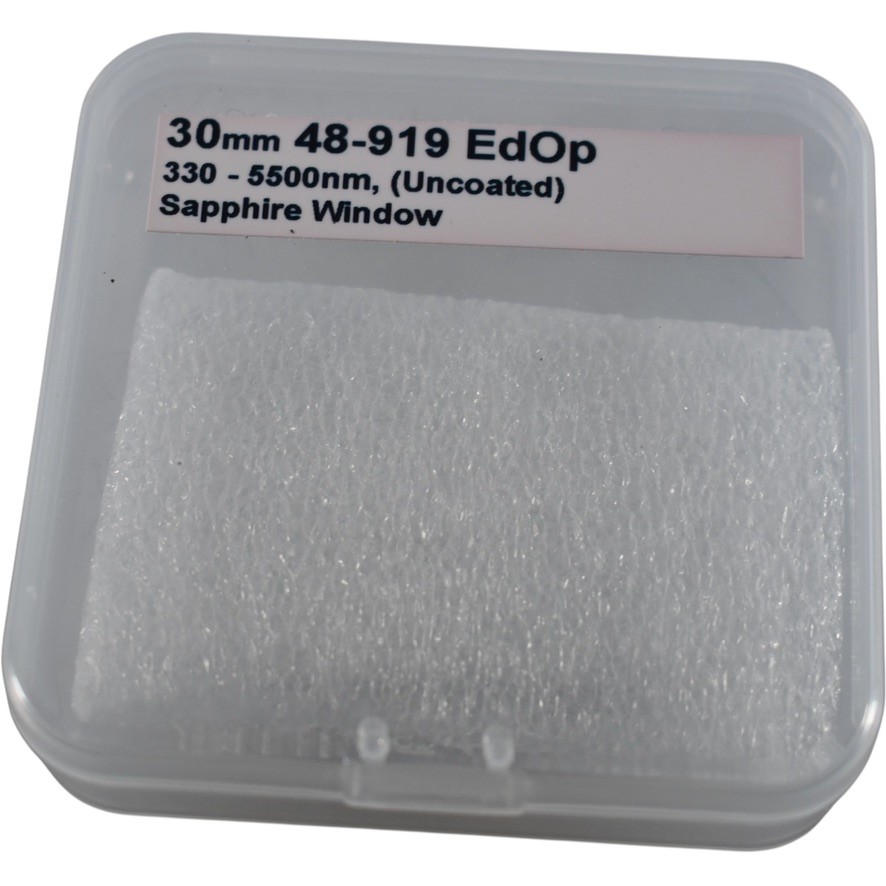 NEW Edmund Optics 48-919 30mm Uncoated Sapphire Optical Window 330-5500nm