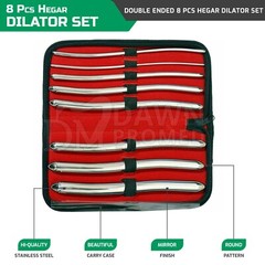 8 Pcs Hegar Dilator Set Uterine Urethral Diagnostic Cervical Sounds German Grade