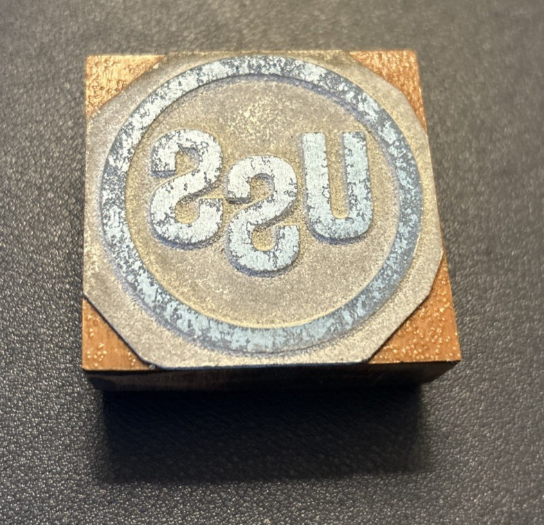 USS Steel | Vintage letterpress printing block – United States Steel