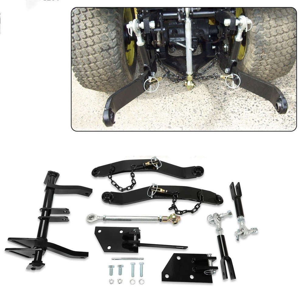 Rear 3 Point Hitch Kit w/The Onan Engine Receiver Hook For John Deere 318 to 430