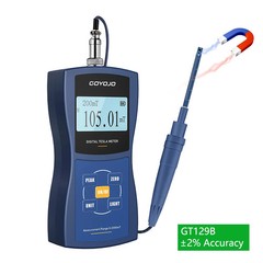 Handheld Gauss Meter Tesla Meter Permanent Magnet 1% 2% 5% Accuracy