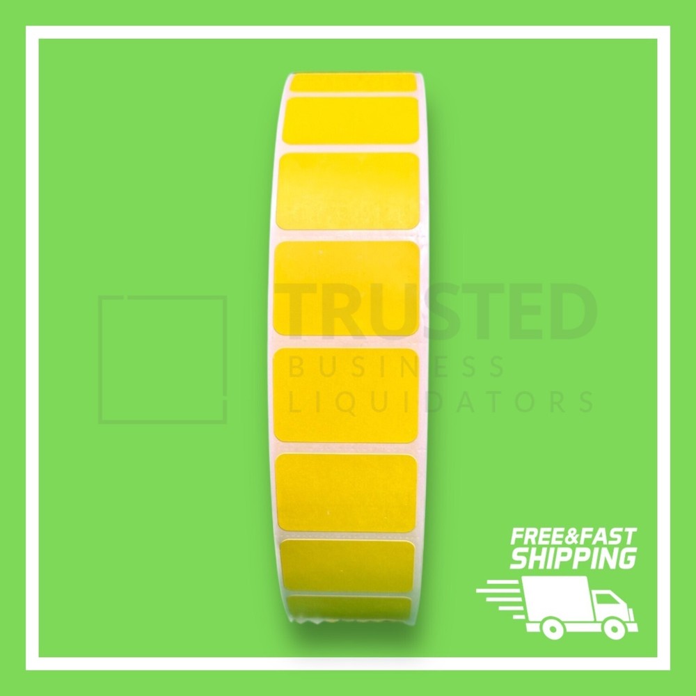 1.5×1 Inch YELLOW 1-1/2″ x 1″ Direct Thermal Labels 5,100 PER ROLL ZEBRA ELTRON