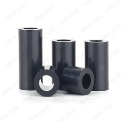 Black ABS Nylon Round Non-Thread Column Standoff Spacer Washer M3 M4 M5 M6-M10