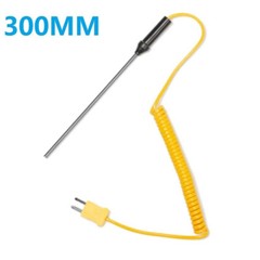 2/4pcs K-Type Thermocouple Probe Digital Thermometer Steel Sensor Spiral Cable