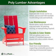 BuyPlastic Tangent Poly Lumber – Antique Mahogany, 2×6 (1.5″ x 5.5″), 72″ L