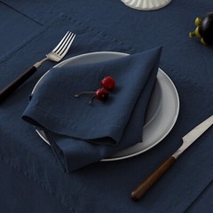 100% French Linen Napkins 20 x 20 Inch Set of 4 Stone Washed Eco-Friendly & Soft