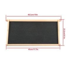 4 Layer 10 Frame Bee Hive Beeswax Coated Includes Beehive Frames and Foundations