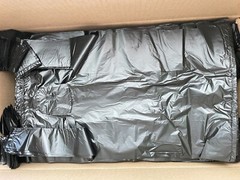 BLACK SHOPPING Plastic T-Shirt Retail BAG Small Size 1/10 Quality Wholesale Lot