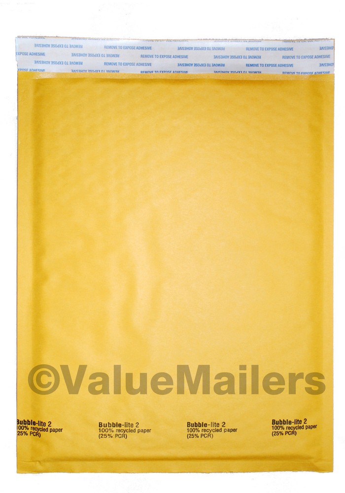 #2 Kraft 8.5 x 12″ Bubble Lite Mailers DVD Padded Envelopes Bags 25, 100 to 2000