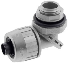 Hubbell PS0509NGY,1/2″Gry None-Metallic Liquidtight 90 Degree Swivel Conn, 1pc